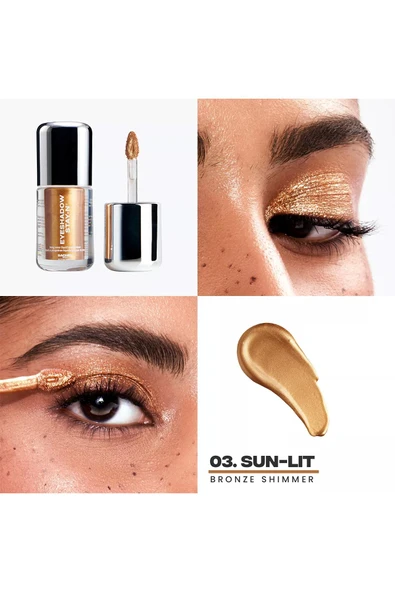 Sacheu Eyeshadow Stay-n Uzun Süre Kalıcı Likit Far 03 Sun-Lit 3.55ML - 4