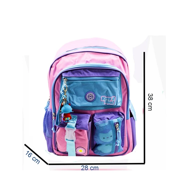 Muggle 3 Bölmeli Funny Okul Sırt Çanta Seti (Çanta+Beslenme Çantası+Kalemlik) - 4