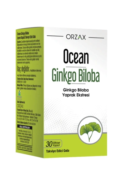 Ocean Ginkgo Biloba 30 Kapsül