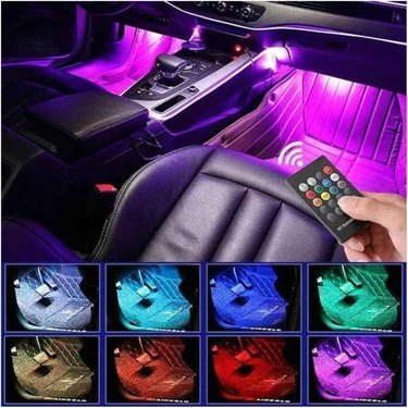 AYAK ALTI LED 12 LEDLİ UZAKTAN KUMANDALI SESE DUYARLI - Resim 3