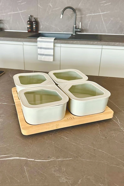 Fika One 4'lü Kahvaltı Seti Bej