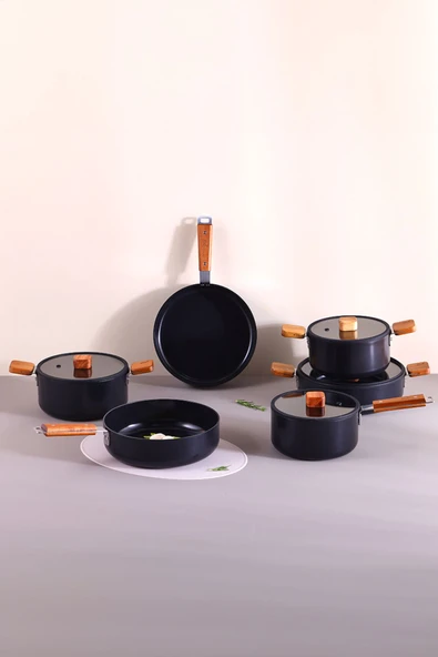 Bıen Alüminyum Döküm Tencere Seti, 10 Prç