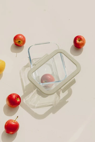 Fika Glace Cam Saklama Kabı 1900Ml Bej