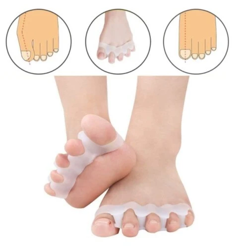 5 PARMAK AYIRAN GEÇMELI MAKARA BEYAZ RENK - Resim 2