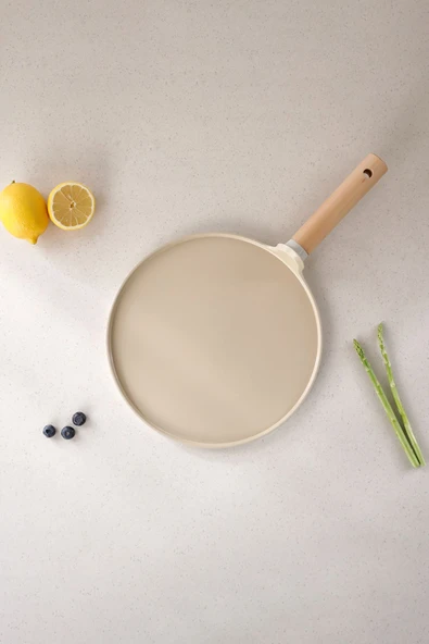 Fika Alüminyum Döküm Krep Tava 26Cm Bej - 2