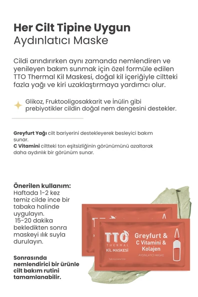 TTO THERMAL Ananas Ve Nar Çekirdeği Yağ İçeren Kil Maskesi - Resim 10