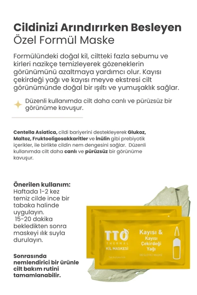 TTO THERMAL Ananas Ve Nar Çekirdeği Yağ İçeren Kil Maskesi - Resim 6
