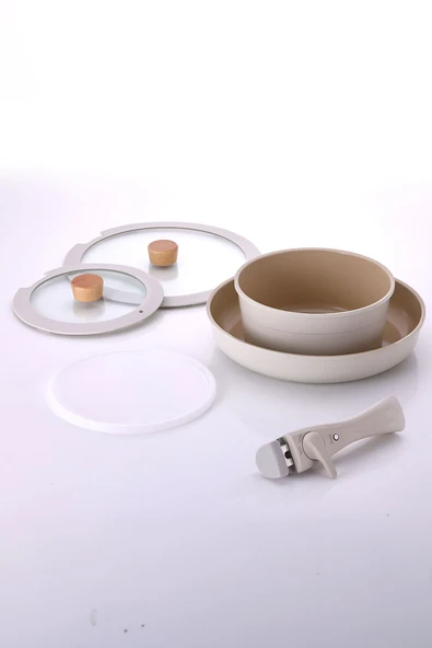 Mıdas Başlangıç Set Bej Inductıon 6 Parça