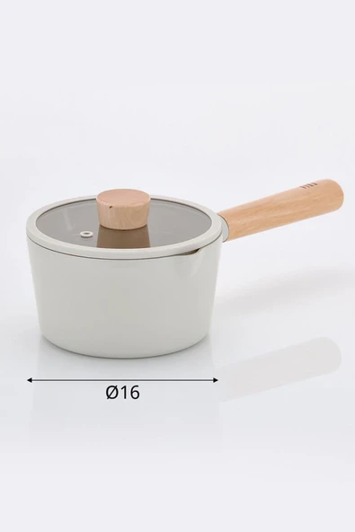 Fika Alüminyum Döküm Süt Tavası Cam Kapaklı 16cm - 2