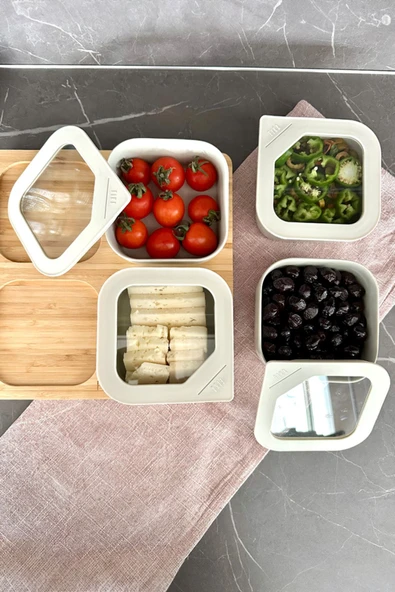 Fika One 4'lü Kahvaltı Seti Bej - 4