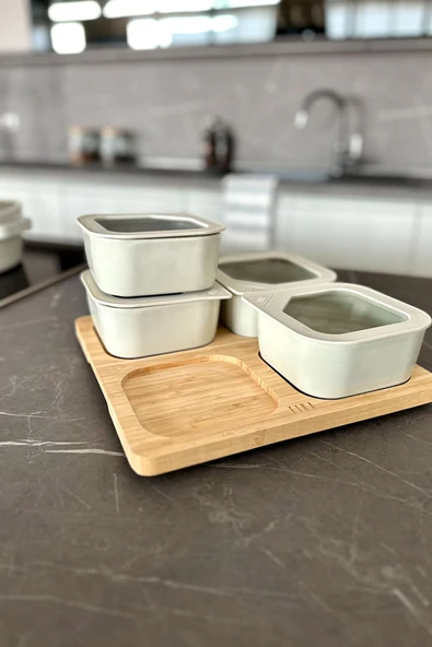 Fika One 4'lü Kahvaltı Seti Bej - 7