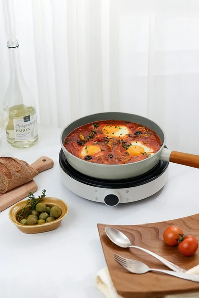 Fika Alüminyum Döküm Tava Gri 30Cm - 6