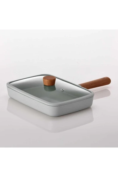 Fika Alüminyum Döküm 29 Cm Gri Dikdörtgen Tava