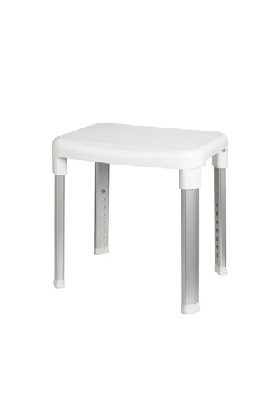 Primanova Cappadocıa Paslanmaz Aluminyum Geniş Yüzeyli Banyo Taburesi 130 Kg Taşıma Kapasitesi