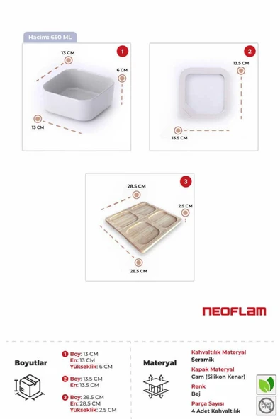 Fika One 4'lü Kahvaltılık Seti - 6