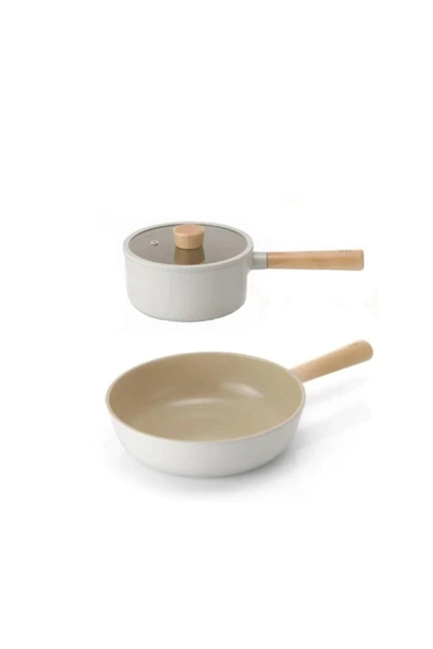 Fika Bej 3 Parça Tencere Ve Tava Seti