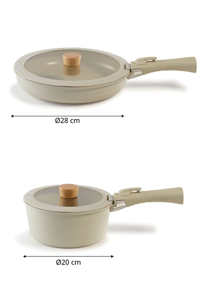 Mıdas Başlangıç Set Bej Inductıon 6 Parça - 3