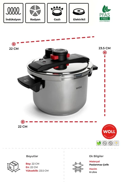 Concept Pro Çelik Düdüklü Tencere 22cm - 3