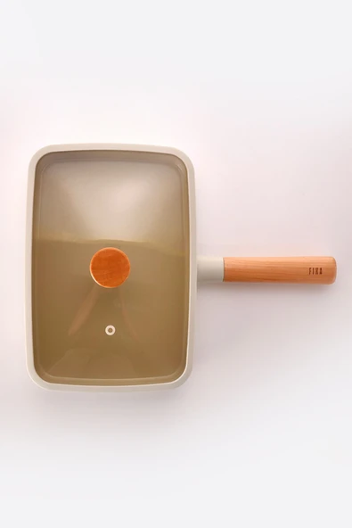 Fika Dikdörtgen Tava 29Cm Cam Kapaklı, Bej - 6