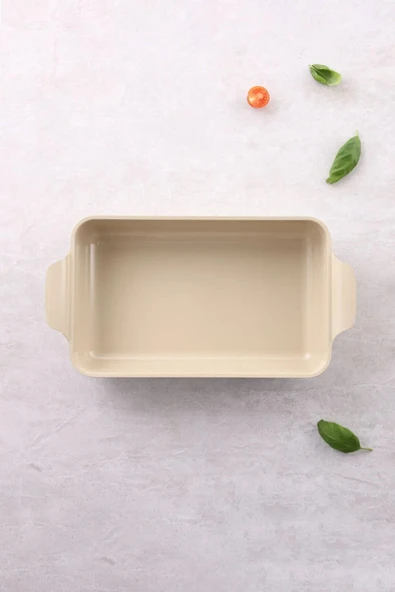 Fika Alüminyum Döküm Dikdörtgen Yanmaz Yapışmaz 2 li Fırın Tepsisi Kek Kabı - 4