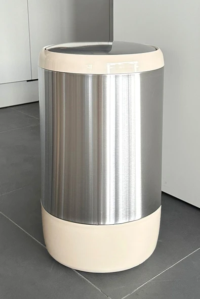 Lima 20 Lt Banyo Mutfak Ofis Çöp Kovası Iç Kovalı Bej