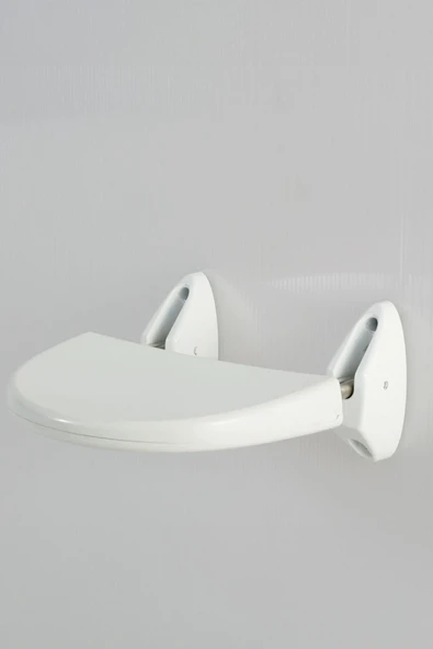 Duvara Monte Yaşlı Ve Engelli Destek Banyo Kuvet Oturağı Beyaz - 3