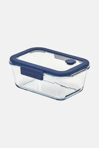 Fika Glace Vakumlu Cam Saklama Kabı Seti Mavi 5 Parça - 3