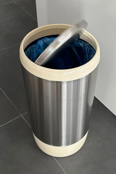 Lima 30 Lt Banyo Mutfak Ofis Çöp Kovası Bej - 3