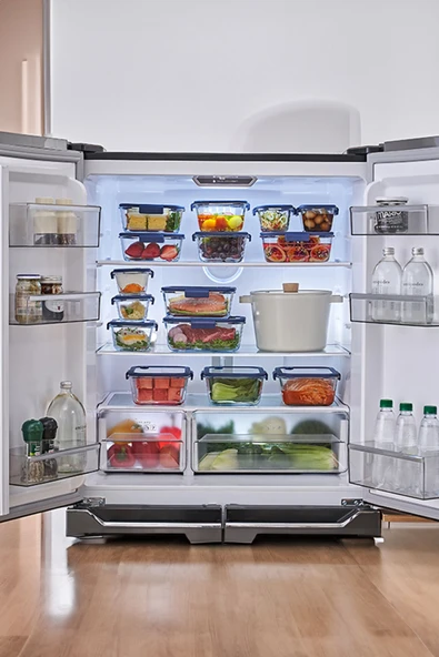 Fika Glace Vakumlu Cam Saklama Kabı 800 ml Gri - 4