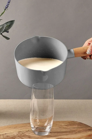 Fika Cam Kapaklı Alüminyum Döküm Sos Tenceresi 18 Cm Gri - 2