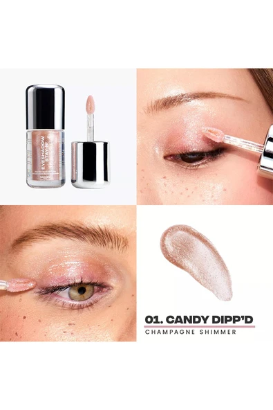 Sacheu Eyeshadow Stay-n Uzun Süre Kalıcı Likit Far 01 Candy Dippd 3.55ML - 4