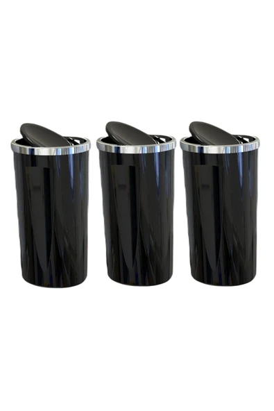 Primanova Lenox Çöp Kovası 35 LT Siyah M-E76-06 ( 3 ADET ) - 2