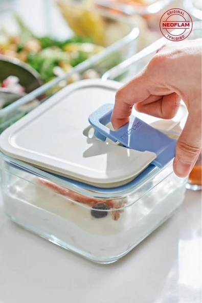 PERFECT SEAL 3 PARÇA KARE CAM SAKLAMA KABI BEJ - 3