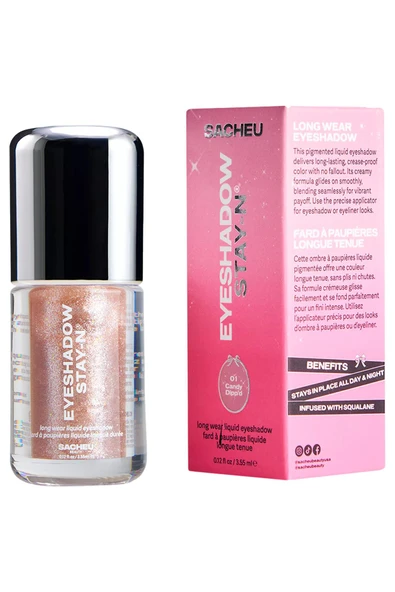 Sacheu Eyeshadow Stay-n Uzun Süre Kalıcı Likit Far 01 Candy Dippd 3.55ML - 3