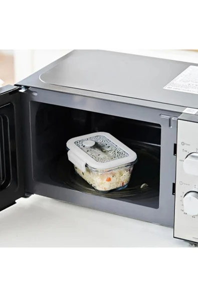 Fika Glace Bej Vakumlu 2 Parça Saklama Kabı 1200 ml - 2