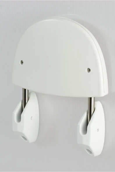 Duvara Monte Yaşlı Ve Engelli Destek Banyo Kuvet Oturağı Beyaz - 4