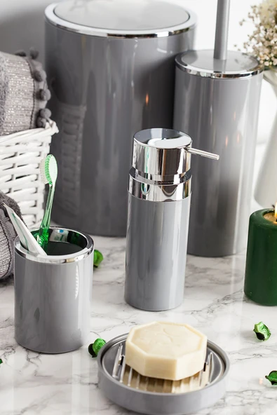 Lenox Banyo Seti / Gri - Resim 2