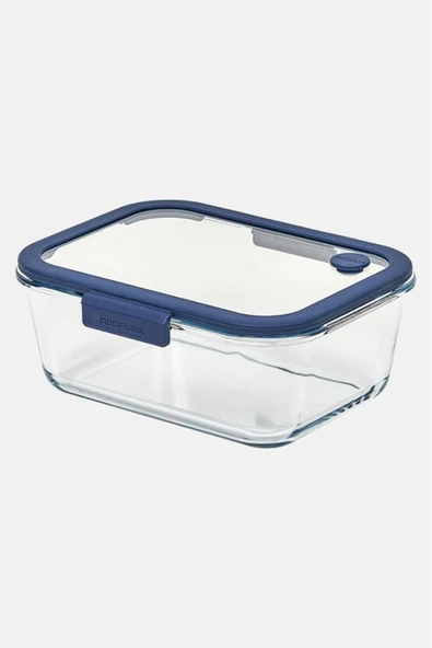 Fika Glace Vakumlu Cam Saklama Kabı Seti Mavi 5 Parça - 5