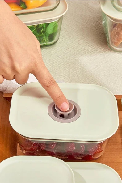 Fika Clık Dikdörtgen Saklama Kabı 2600Ml Bej - 7