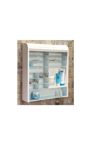 Primanova 092 Panjurlu Çok Amaçlı Kilitli Ecza Ve Banyo Dolabı ürün görseli 1