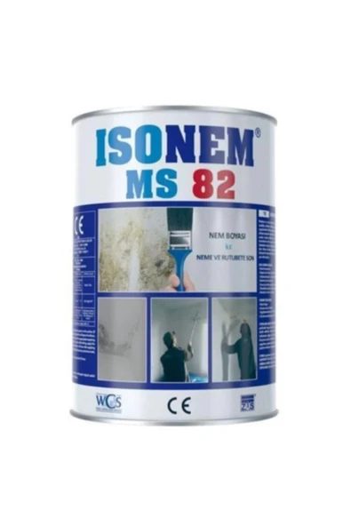 Ms82 Nem Rutubet Boyası Beyaz 1 Kg + Parmak Rulo - 2