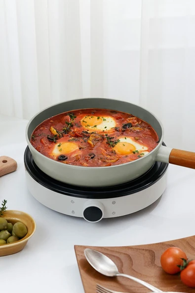 Fika Alüminyum Döküm Tava 28Cm Gri - 4