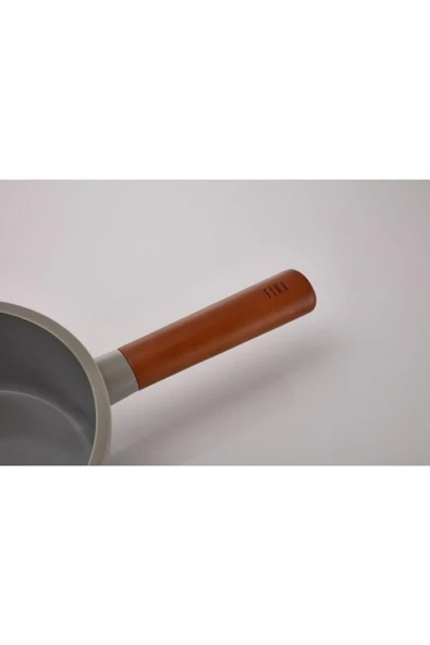 D-neof218 Fika Cam Kapaklı Alüminyum Döküm Sos Tenceresi 18 Cm - Resim 3