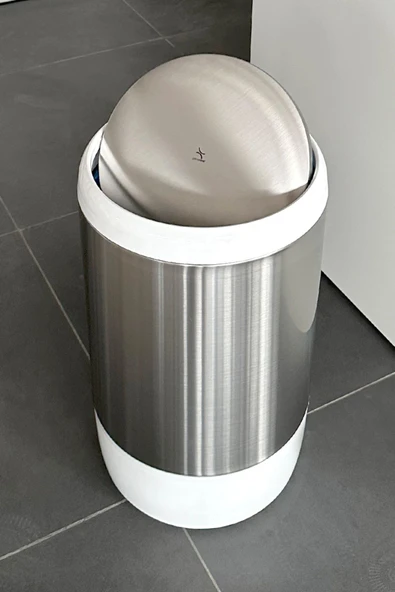 Lima 20 Lt Mutfak Banyo Ofis Çöp Kovası Iç Kovalı Beyaz - 6