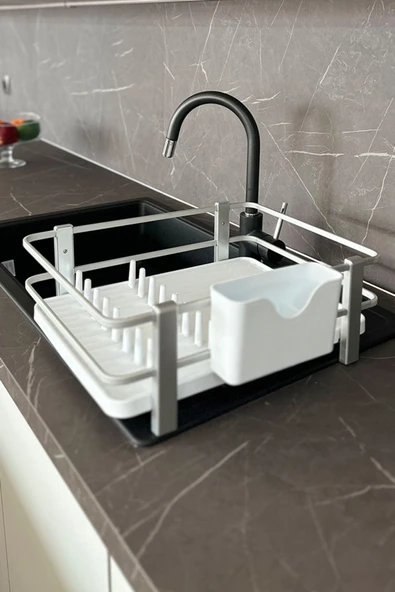 Blanca Paslanmaz Aluminyum Bulaşıklık-Beyaz - Resim 4