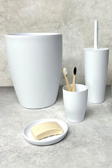 Pure Banyo Seti 5'li - Beyaz - 3