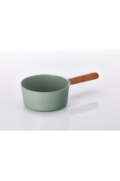 Neoflam Fika Cam Kapaklı Alüminyum Döküm Sos Tenceresi 18cm Gri