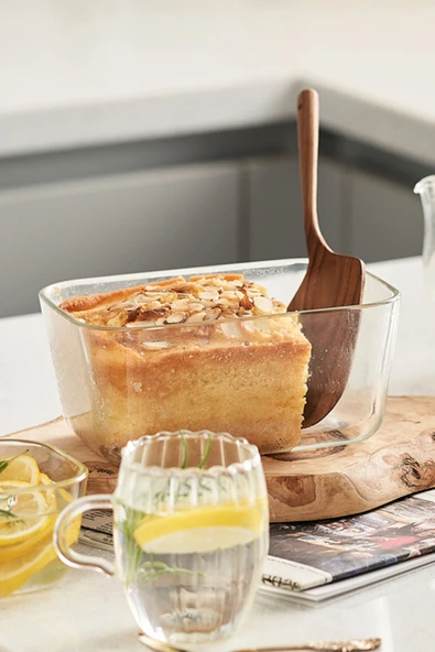 Fika Clık Dikdörtgen Saklama Kabı 2600Ml Bej - 5