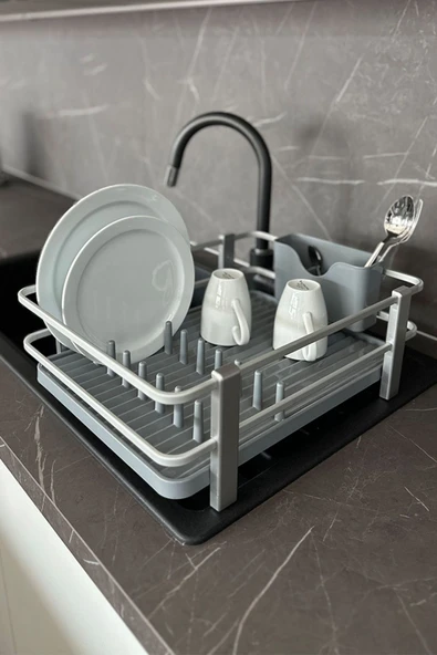 Blanca Paslanmaz Aluminyum Bulaşıklık-Gri - Resim 2