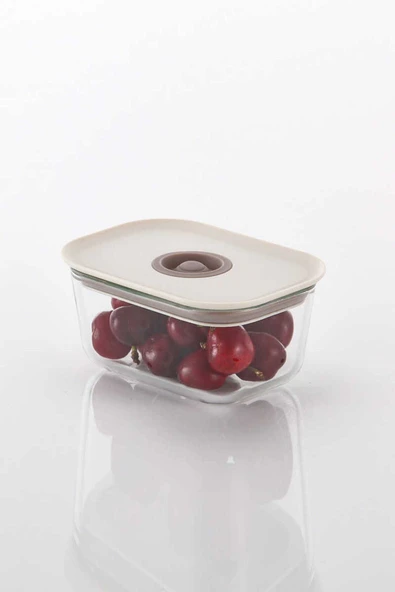 Fika Clik Dikdörtgen Saklama Kabı Bej 470 ml 4 Parça Set - 2